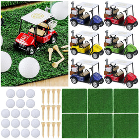 Gemscream golf turf mats set for festive table centerpiece decor