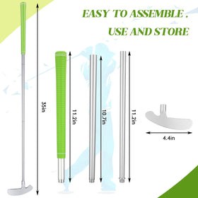 Gemscream two-way design putter supports left and right-handed players.