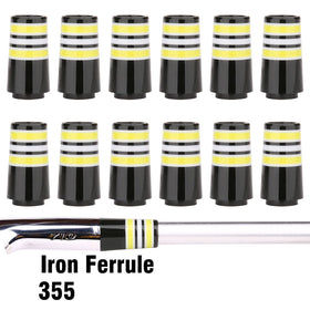 Generic golf ferrules with blue ring for quick visual cue and reliable alignment.