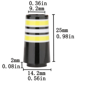 Generic golf ferrules with orange ring for high visibility and easy customization.