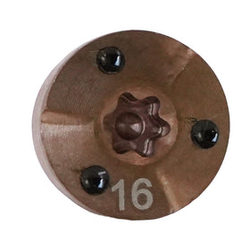 Generic 16g golf weight for Callaway Paradym X driver closeup showing precise fit.