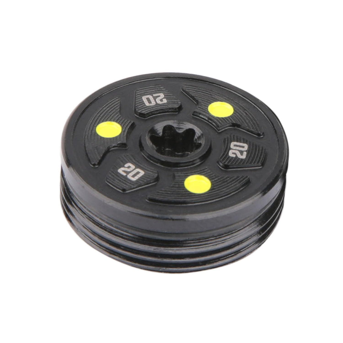 Generic 1x20g golf weight attached to Cobra King Vintage putter for customizable balance.