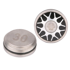 Generic 20mm diameter weights ensure snug fit on compatible models.