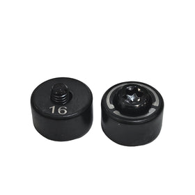 Generic 2pcs 16g golf weights close-up with screw and circle components