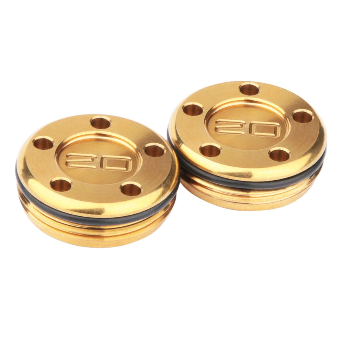Generic 2pcs gold golf weights for putter 20g improve balance and feel on compatible Scotty Cameron models.