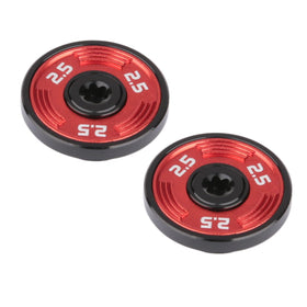 Generic red golf weights for Taylormade TP Reserve putters, two 2.5g units for balanced feel.