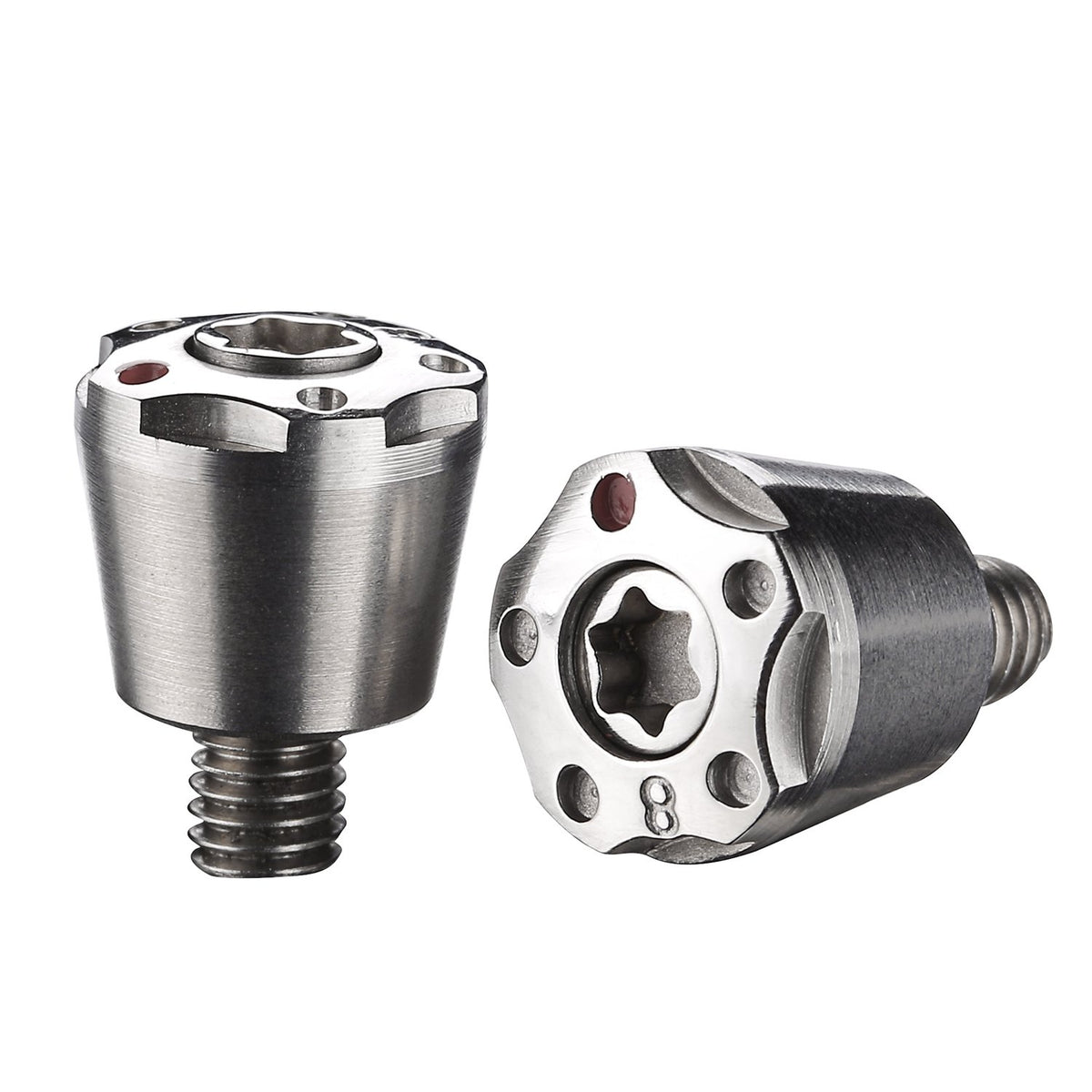 Generic 2pcs silver golf weights for Rossa Spider putter improve balance and swing feel.