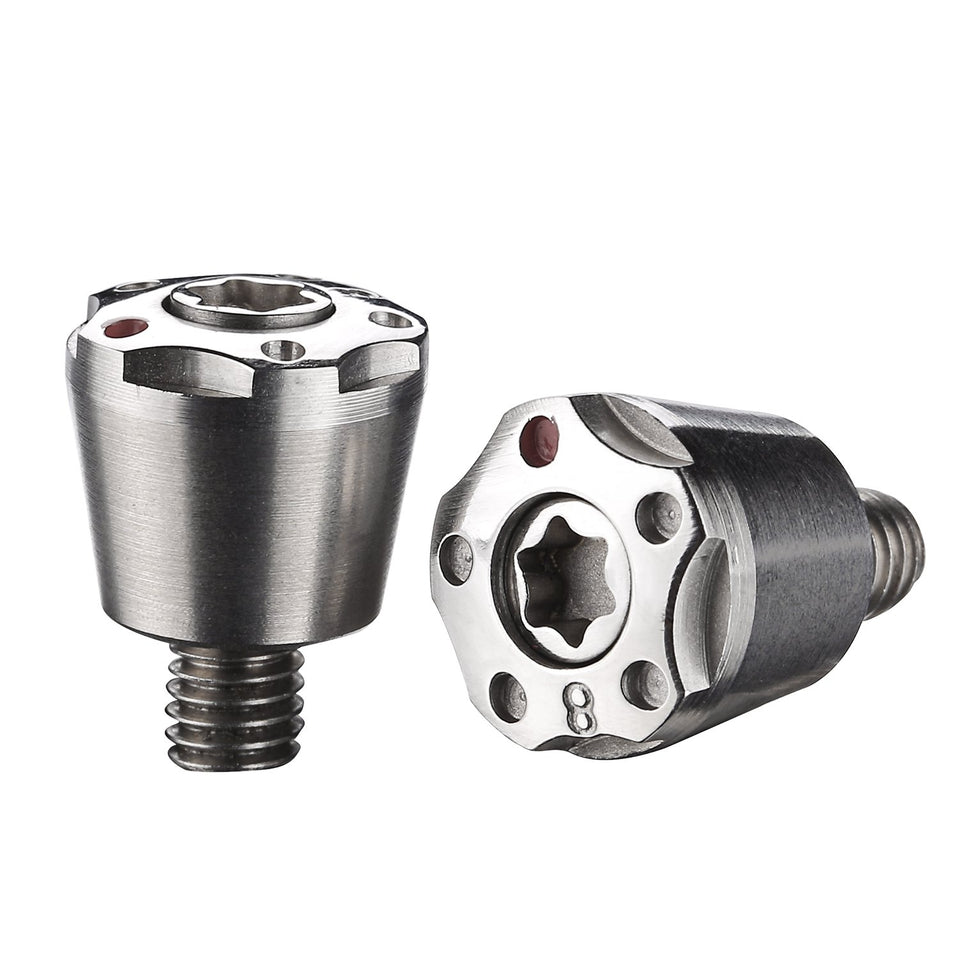 Generic 2pcs silver golf weights for Rossa Spider putter improve balance and swing feel.