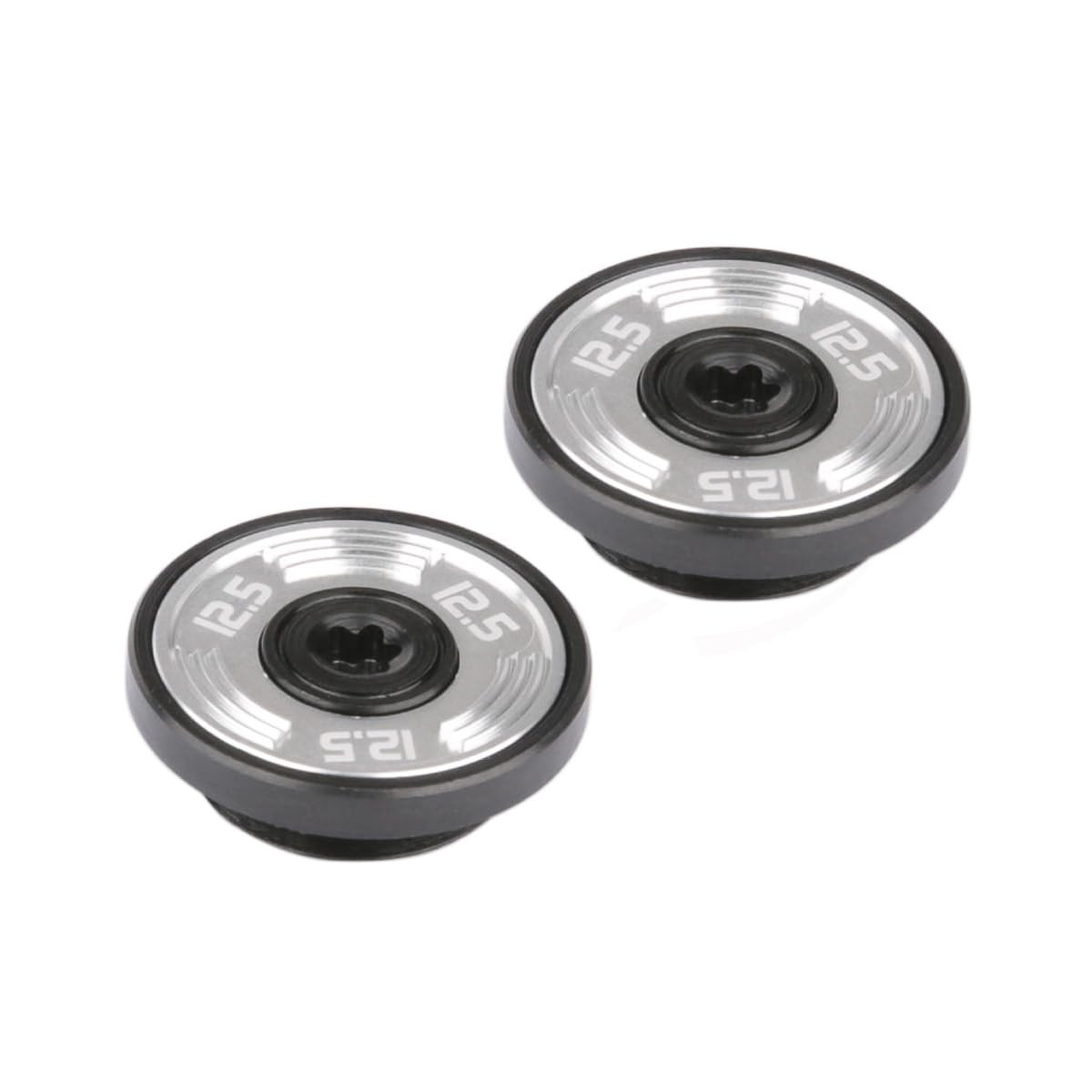 Generic 2pc silver golf weights for Taylormade TP Reserve putters, customizable feel and balance.