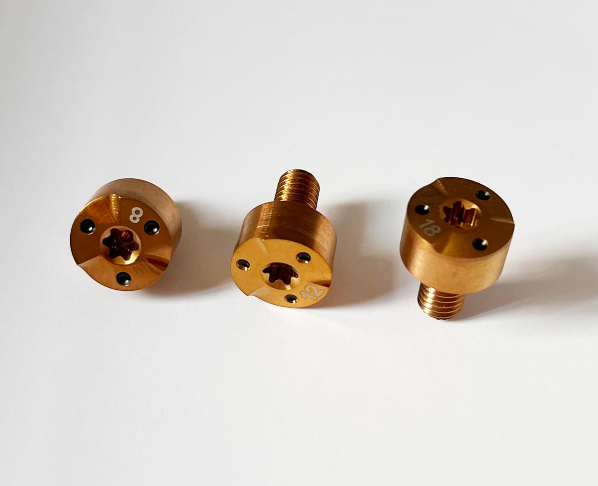 Generic 3pc golf weight screws for Callaway drivers enable customizable swing weight and balance