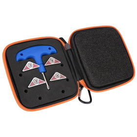 Generic 4pcs red golf weights kit for easy swing tuning on the course.