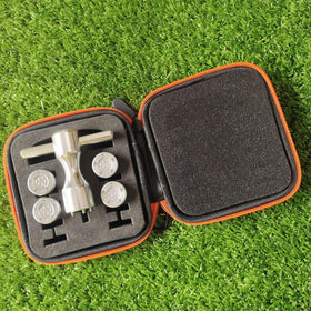 Generic 4-piece silver clover weights with case for versatile putter tuning