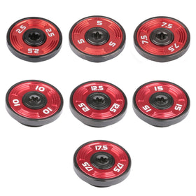 Generic 7pcs red golf weights kit case demonstrates portable tuning on the go