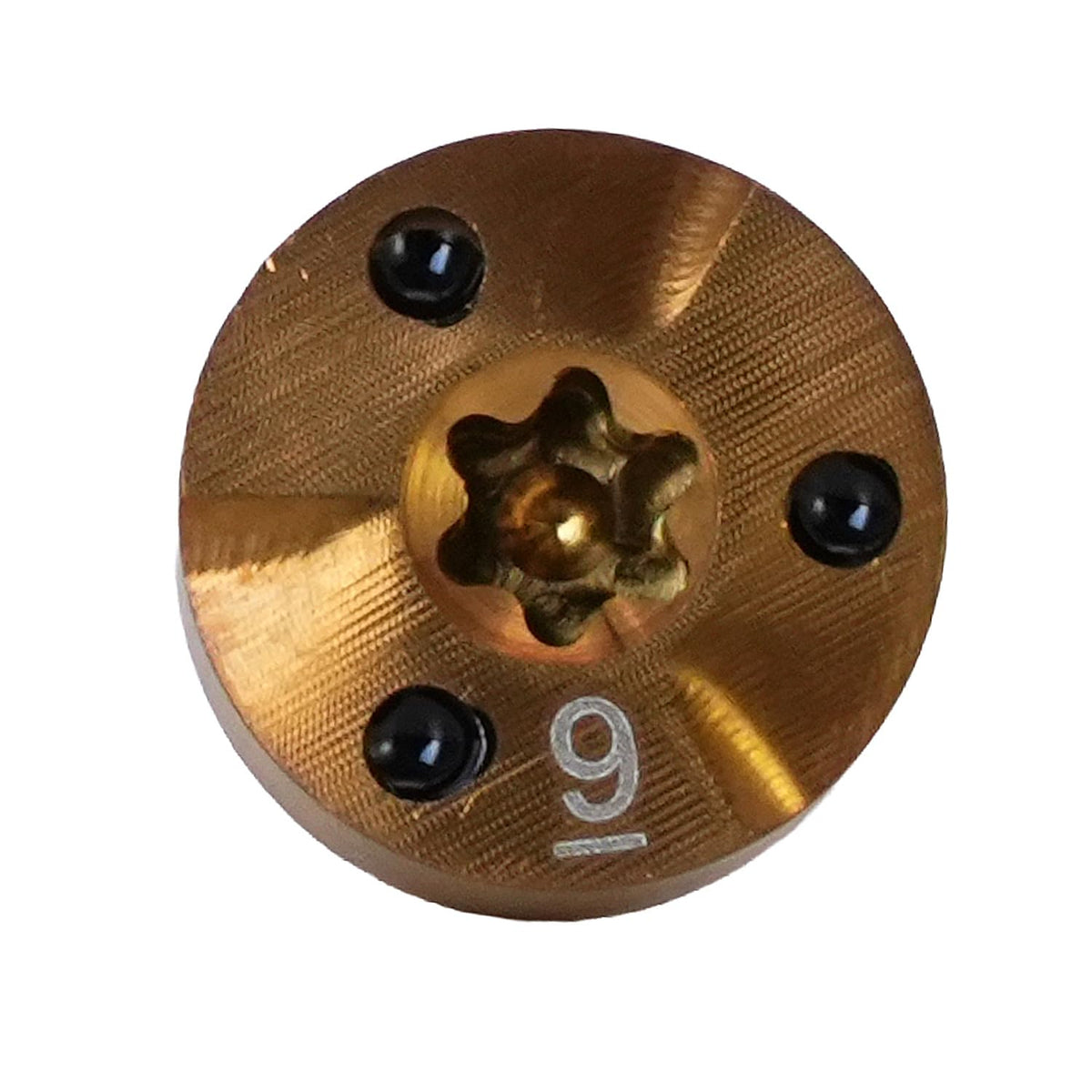 Generic 9g golf weight shown on Callaway Paradym X driver for adjustable swing weight