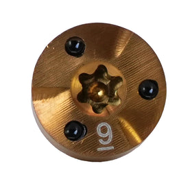 Generic 9g golf weight shown on Callaway Paradym X driver for adjustable swing weight
