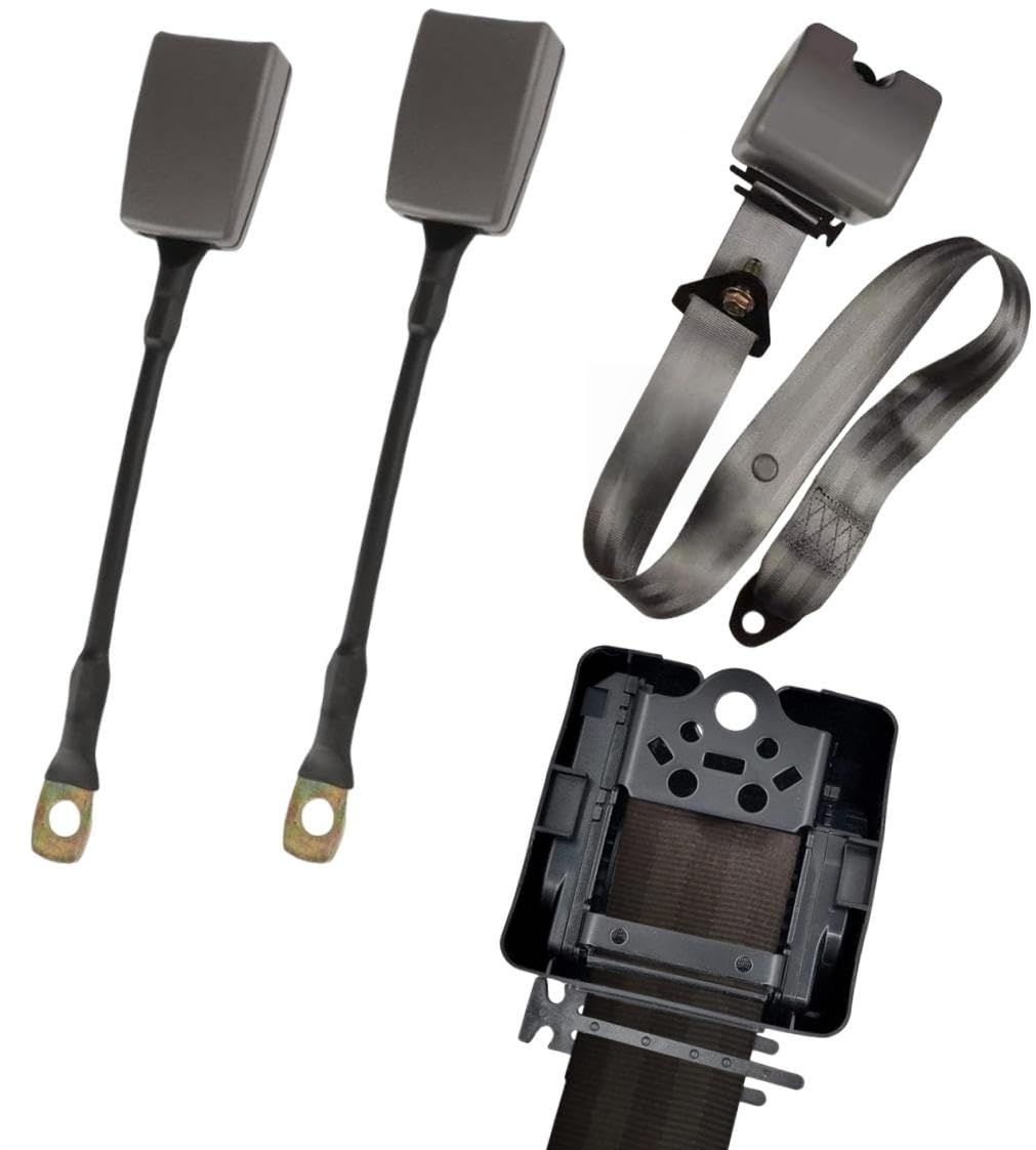 Generic adjustable retractable straps installation for easy, secure belt cover attachment.