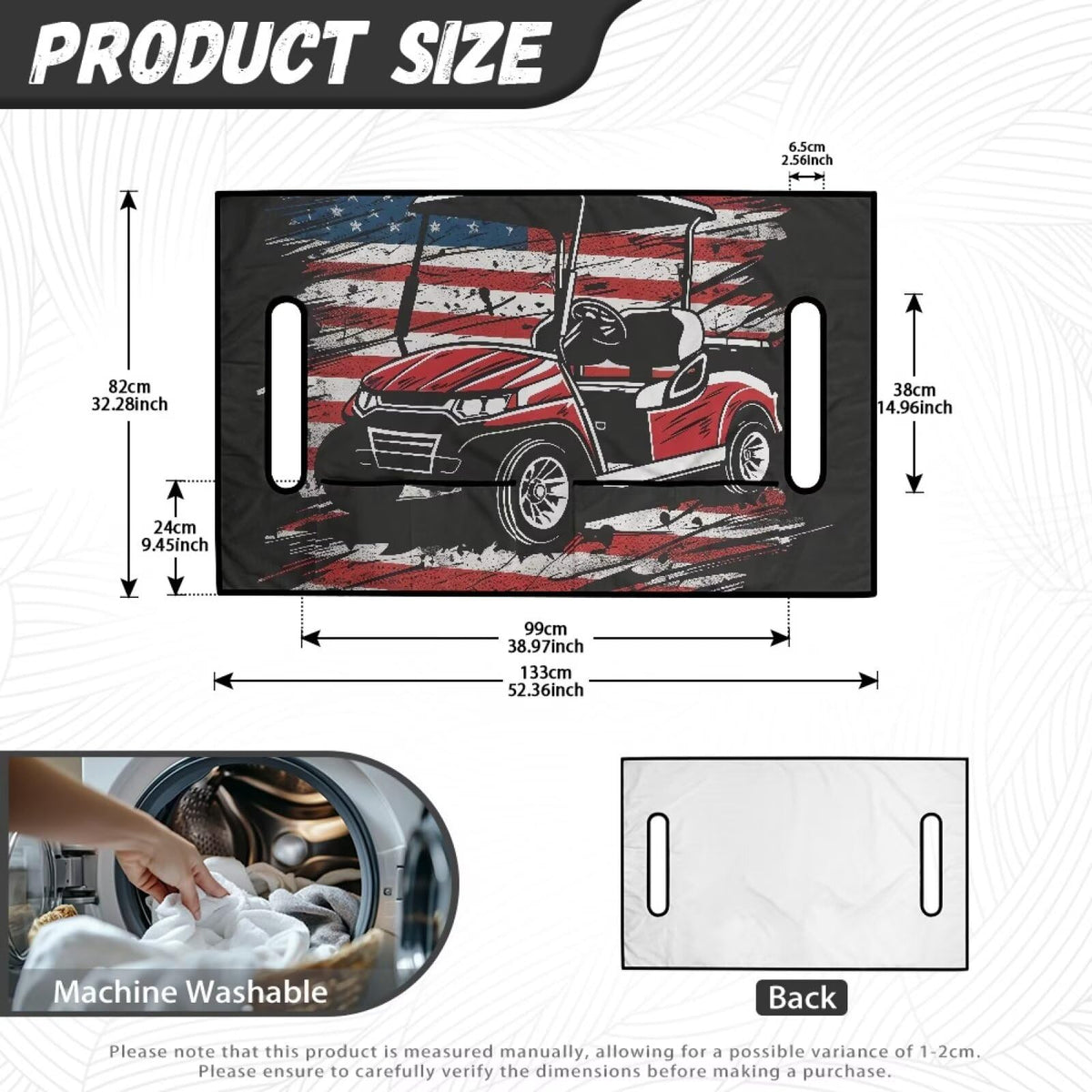 Generic American Flag Seat Cover made of durable polyester-spandex for daily use