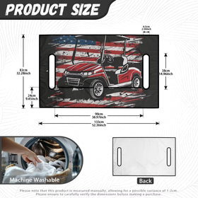 Generic American Flag Seat Cover made of durable polyester-spandex for daily use