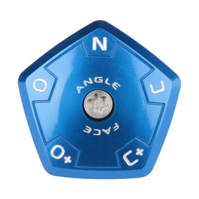 Generic ASP blue adjustable sole plate, front view, aligns with R11S for consistent setup.