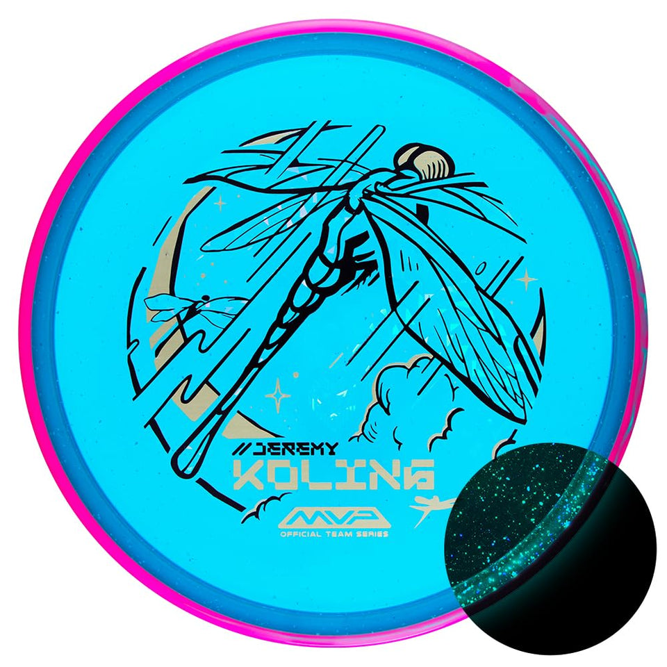 Generic AxiomParticle Glow Tempo putter front view showing stable flight for precise putts