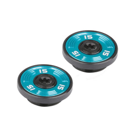 Generic blue golf weights, 2x15g, for TP Reserve putters, enhance feel and setup.