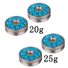 Generic blue weights compatible with Odyssey O-Works putters for customization.