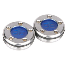 Weights and case shown for storage and travel convenience.