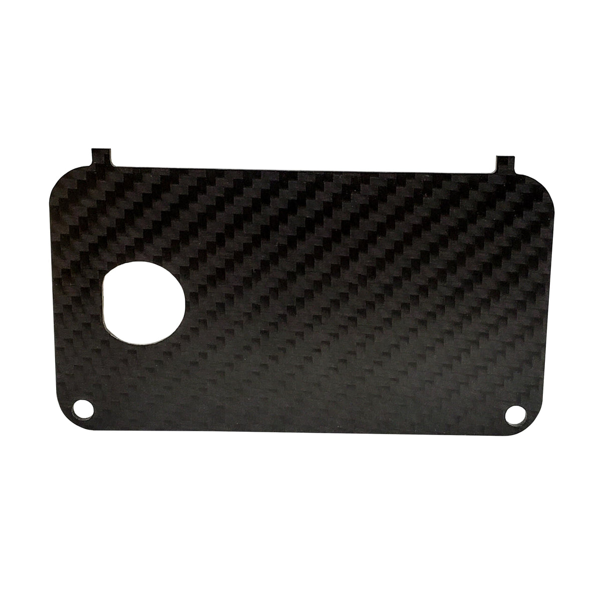 Generic carbon fiber key switch plate lightweight design reduces cart weight feel.
