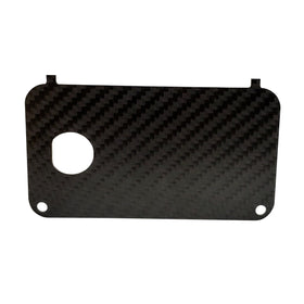 Generic carbon fiber key switch plate lightweight design reduces cart weight feel.