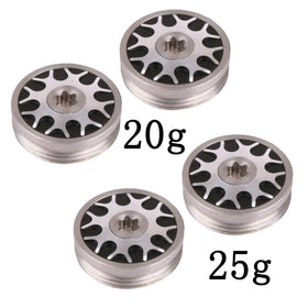 Generic case keeps four weights organized for easy transport.