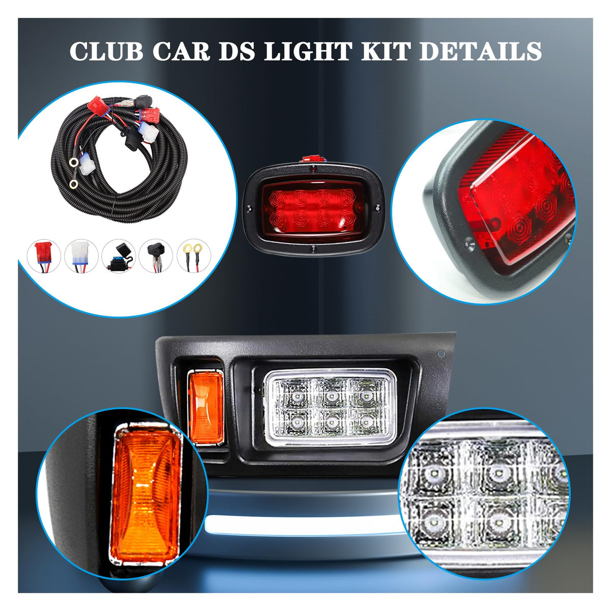 Generic Club Car DS LED kit packaging for easy ordering and setup.