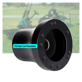 Generic Club Car Precedent adapter fits 5-hole wheels for easy upgrade.