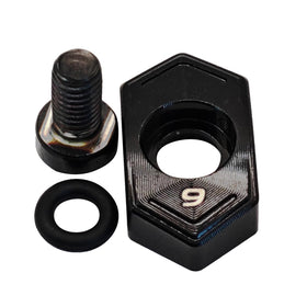 Generic Cobra DS-Adapt 9g weight installed on driver for on-course tweaking
