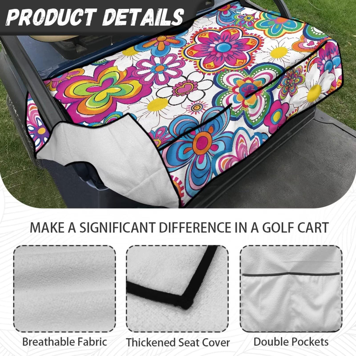Generic Colorful Flower fabric durability shown for long-lasting wear resistance.