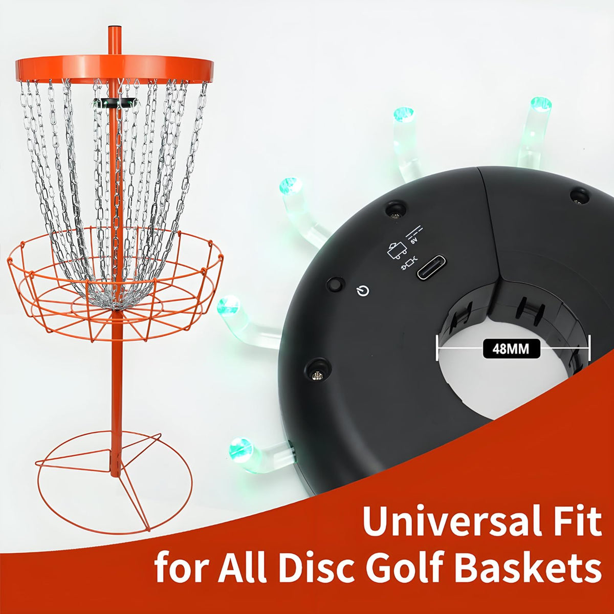 Generic compact 2-pack lights offer flexible placement for backyard or camping