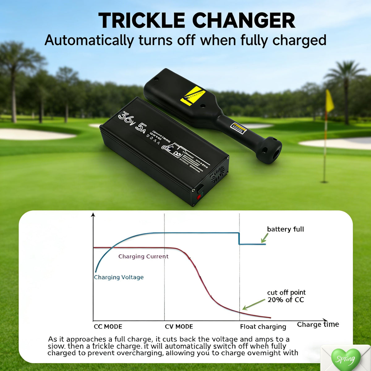 Generic compact 36V charger design for portable use.