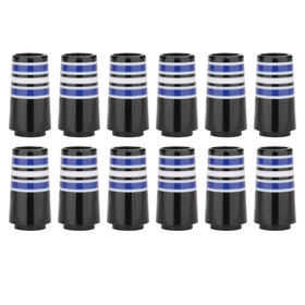 Generic custom tip golf ferrule with blue ring for tapered iron compatibility