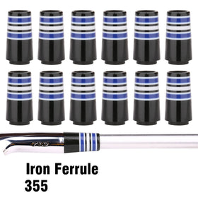 Generic custom tip golf ferrule with gray ring for subtle, coordinated look