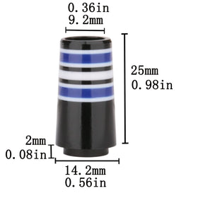 Generic custom tip golf ferrule with green ring for easy identification and style match