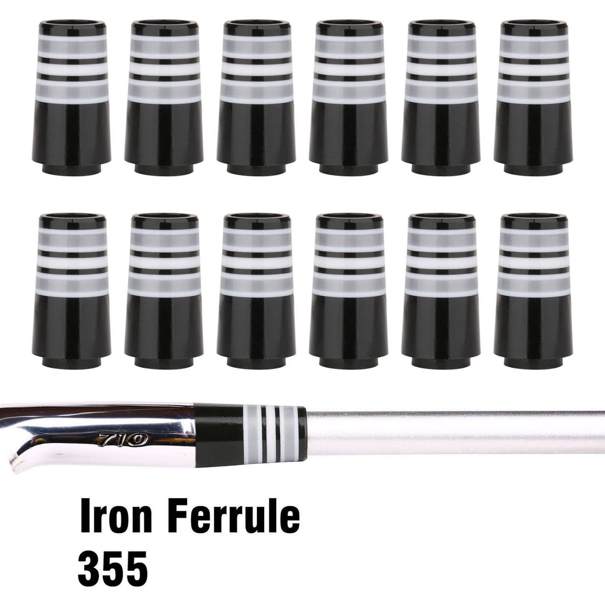 Generic ferrules blue ring for taper tip irons, offers bold accent.