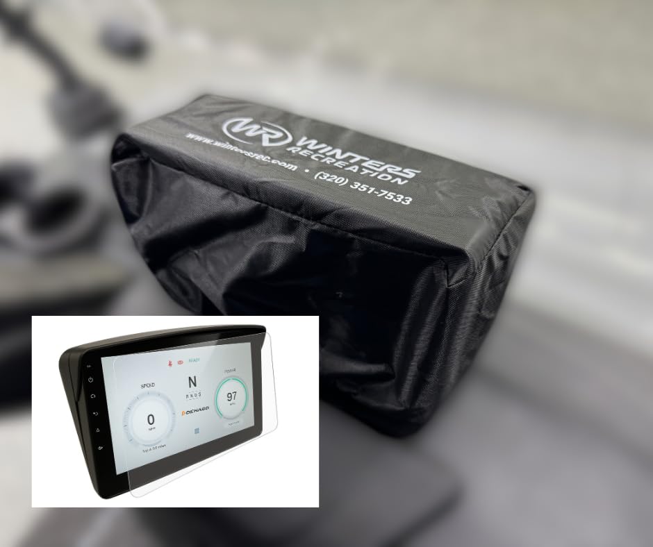 Generic Denago Nomad Rover waterproof cover shields the display from rain and dust.