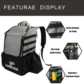 Generic bag with multiple pockets for organized gear and accessories.