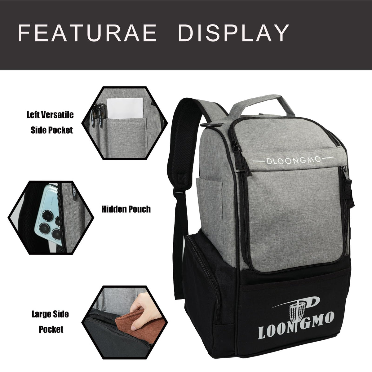 Generic bag padded shoulder straps and back panel for comfortable rounds.