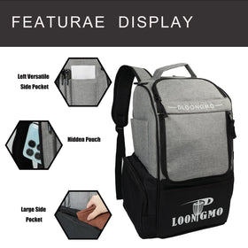 Generic bag padded shoulder straps and back panel for comfortable rounds.