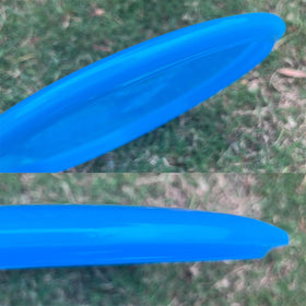 Generic DISGO backyard practice setup with discs ready to throw