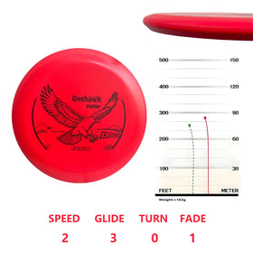 Generic DISGO Disc Set Gardinal midrange offers straight flight control.