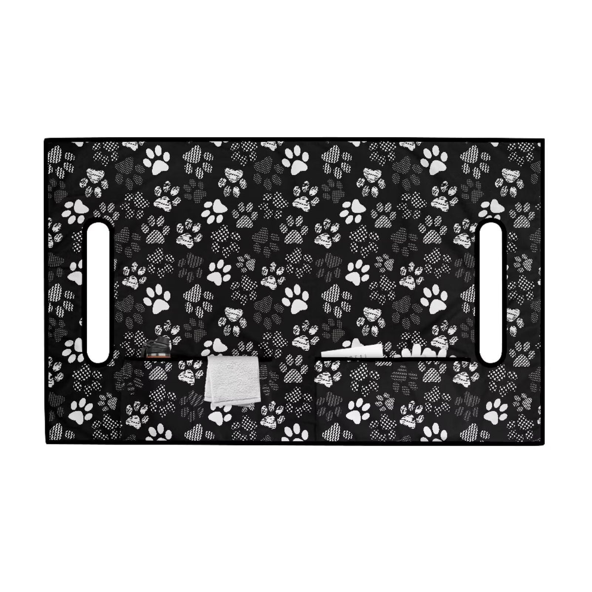 Generic Dog Paws universal-fit seat cover on a Club Car front seat