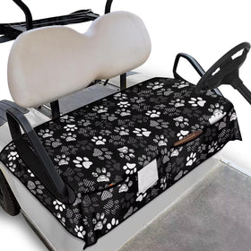 Generic Dog Paws golf cart seat cover with pockets for towels and phones
