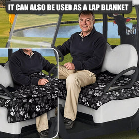 Generic Dog Paws machine washable golf cart cover in use