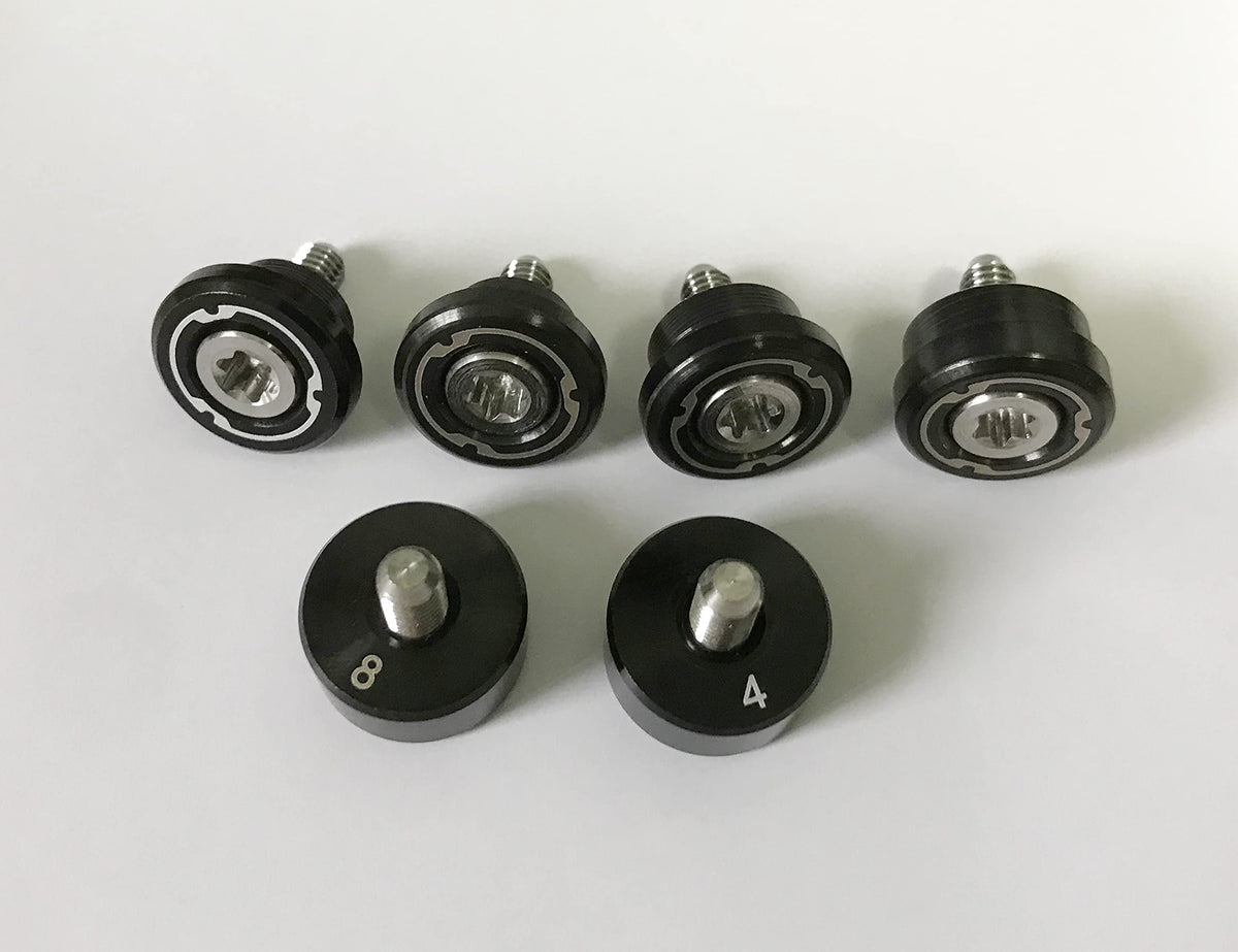 Generic Dree weight set showing 2g to 8g options for dialing in performance